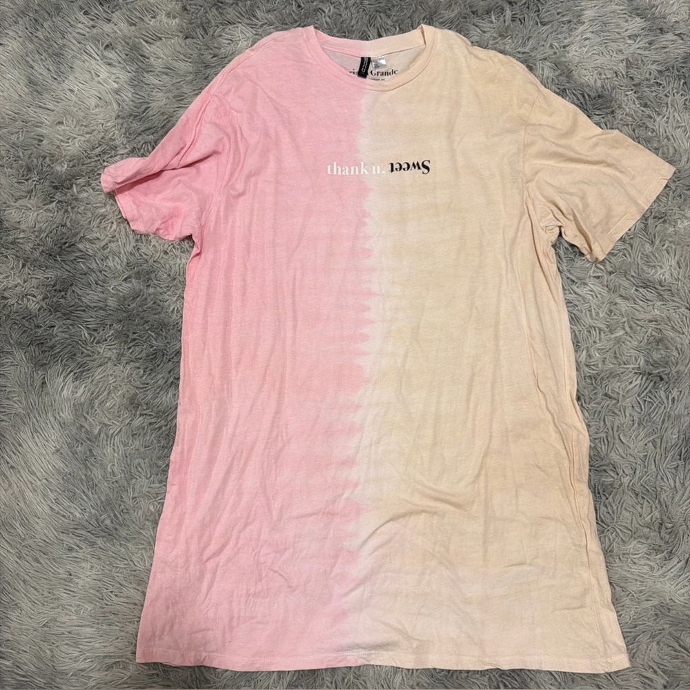 2020 H&M Ariana Grande Thank U, Sweet - Oversized T-shirt Gown Large